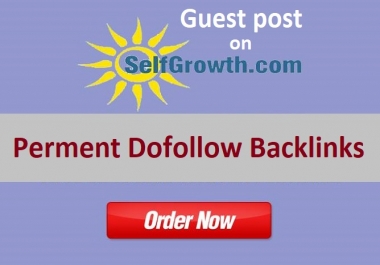 I will publish high da guest post on selfgrowth. com with dofollow backlinks