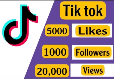 Special offer to raise Tik Tok account