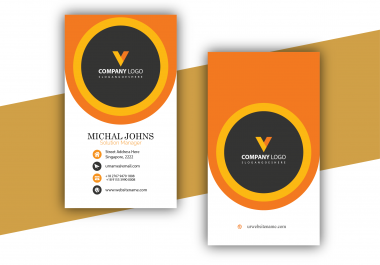 I will create a professional business card design for your brand