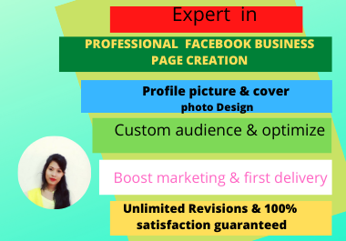 I will create professional Facebook business page and SEO optimized