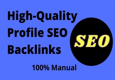 I will create 100 high authority profile backlinks