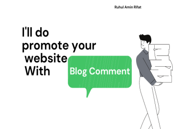 I will do promote your website with 100 blog comments