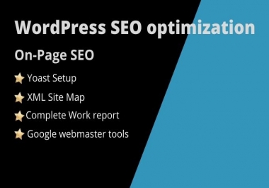 I will do quality on page SEO optimization service for WordPress website