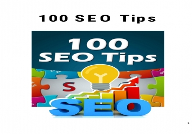 100 SEO Tips which will rank your website on top