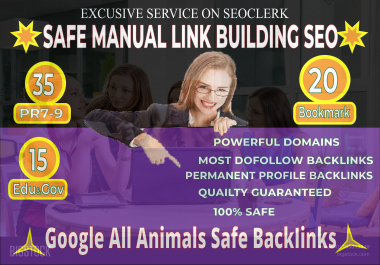 35PR9 +15 EDU/GOV+20 Social Bookmark High Quality Permanent SEO Backlinks