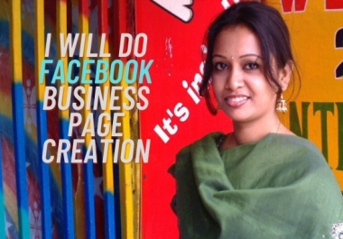 I will Facebook business page creation