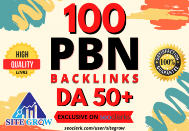 I will build 100 Homepage PBN Backlinks DA50+ to boost your websites