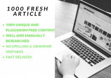 1000 Words Unique Article Free CopyScape