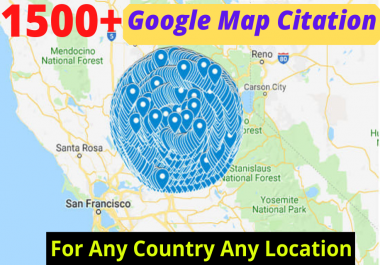 I will create 1500+ google maps citations for gmb ranking and local SEO.