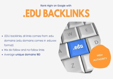 500 high authority edu backlinks SEO backlinks,  link building