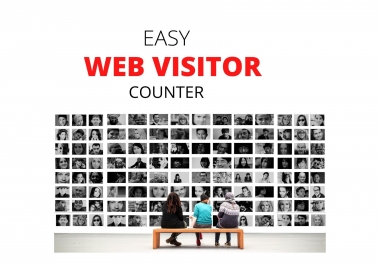 Easy Web Visitor counter - Discover exactly how many people are visiting