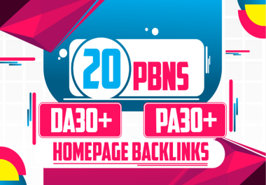 Rank your website with 20 PBN Powerfull SEO Dofollow Backlinks