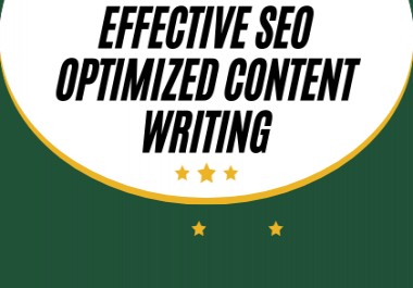 1000 Words Effective SEO Optimized Content Writing