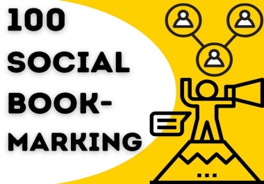 100 Social Bookmarking with high DA and PA sites Manually
