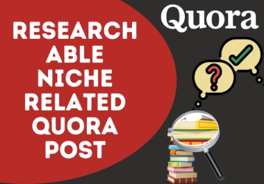 10 Quora Answers with researchable niche related keywords