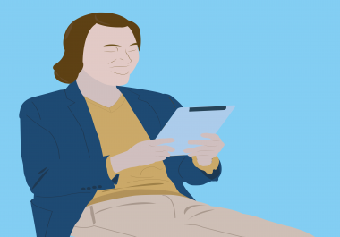 I will design a flat character illustration