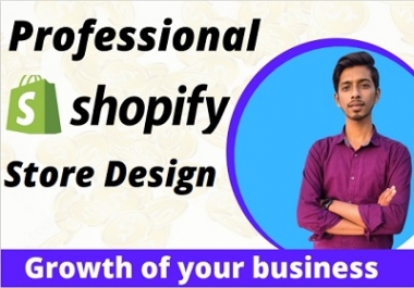 I will design shopify website or dropshiping store