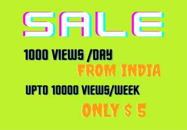 Get 1000 views on blog or any url link only in 1