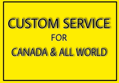 Custom Order Service - Inbox For Project Discuss First