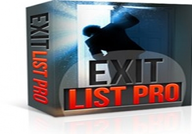 EXIT LIST PRO SOFTWARE HELP ADD POWERFULL EXIT POPUPS WEB PAGES BUILD MAILING LIST