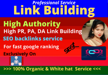 I will do Link Building for any website on High DA,  PA site,  whitehat manual link building service.