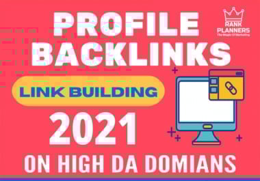 I will do manually 100+ Profile backlinks DR 50+