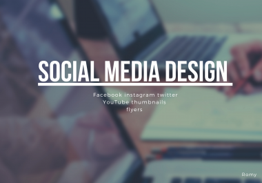 Social media posts and any contents designing