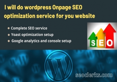 I will do Wordpress On-page SEO Technical On-page Optimization service and Website ranking