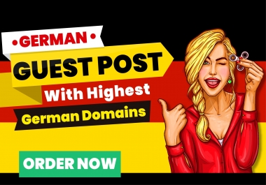 Provide German guest post on a High quality De websites