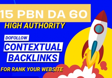 I will make DA 50 to 70 PBN dofollow backlinks for off page seo