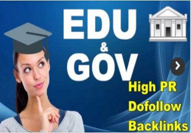 I will Create Manual 25 Edu and Gov Moz DA50+ Most Trusted Backlinks