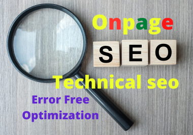 I will do Onpage and Technical SEO for your website or blog