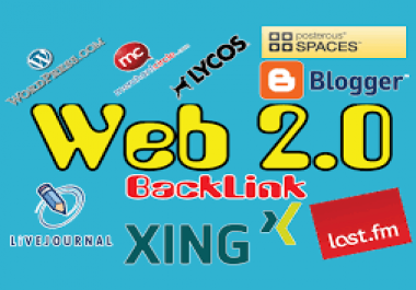25+ web2.0 homepage seo backlinks high quality web2.0