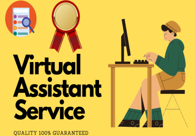 I will be your professional virtual assistant for data entry, Excel, web research and lead generation