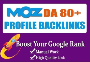 I will manually create70 high quality profile backlinks