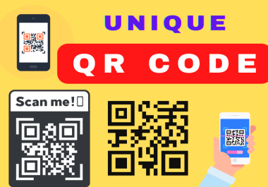 I will create best custom QR code for you