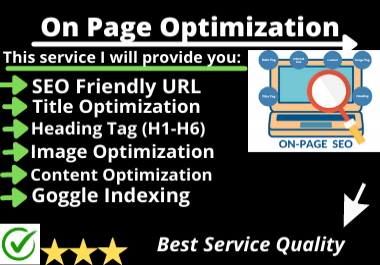Rank your website in Goggle first page On Page SEO Service