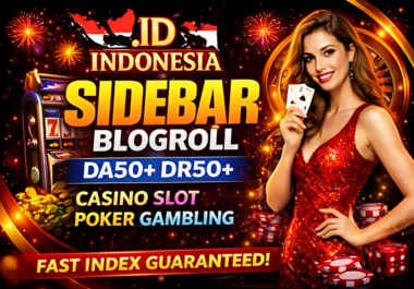 25 Indonesia. ID PBN Sidebar Homepage Dofollow Backlinks Casino Poker Gambling Judi Bola Slot