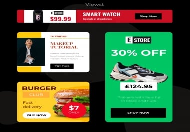 I will design creative banner ads for google ads