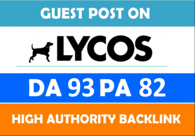 Add A Guest Post on Lycos - Lycos. com DA93 dofollow backlink