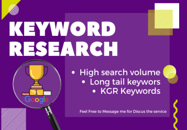 I will do 20 SEO keyword research for your website