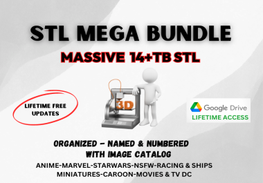 Massive Organized STL Bundle for 3d Printing