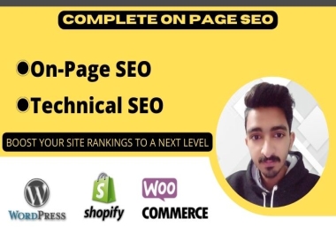 Rank your website with complete onpage whitehat SEO and Technical SEO optimization