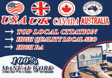 I will Do Manually TOP 30 Live UK Local Citations for Local SEO