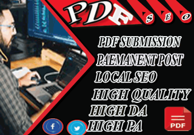 I will do 80 PDF Submission High Authority Low Spam Score Website Permanent Dofollow Backlinks