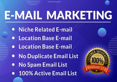 I will Collect 5000 Niche Targeted Active Email List for Email Marketing