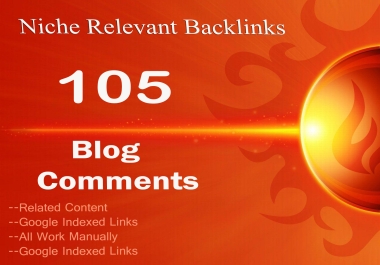 I will make 105 niche relevant blog comments unique seo backlinks