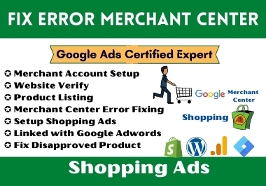 Fix google merchant center account issue run shopping ads campaign