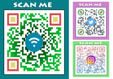 I will do best eye catchy qr code generator with your logo