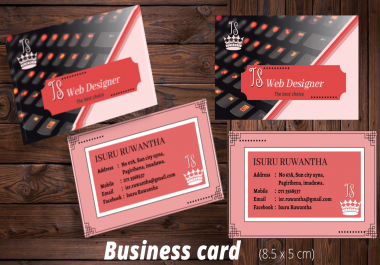 I will create professional business card,  banner,  flyer,  invitation,  menu card,  certificate for you.